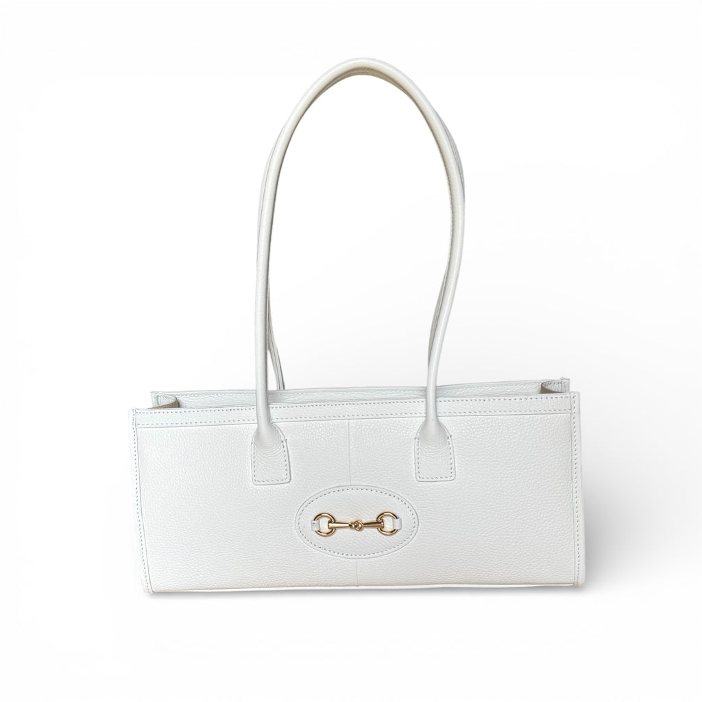 VITTORIA – Italian Leather Horsebit Shoulder Bag