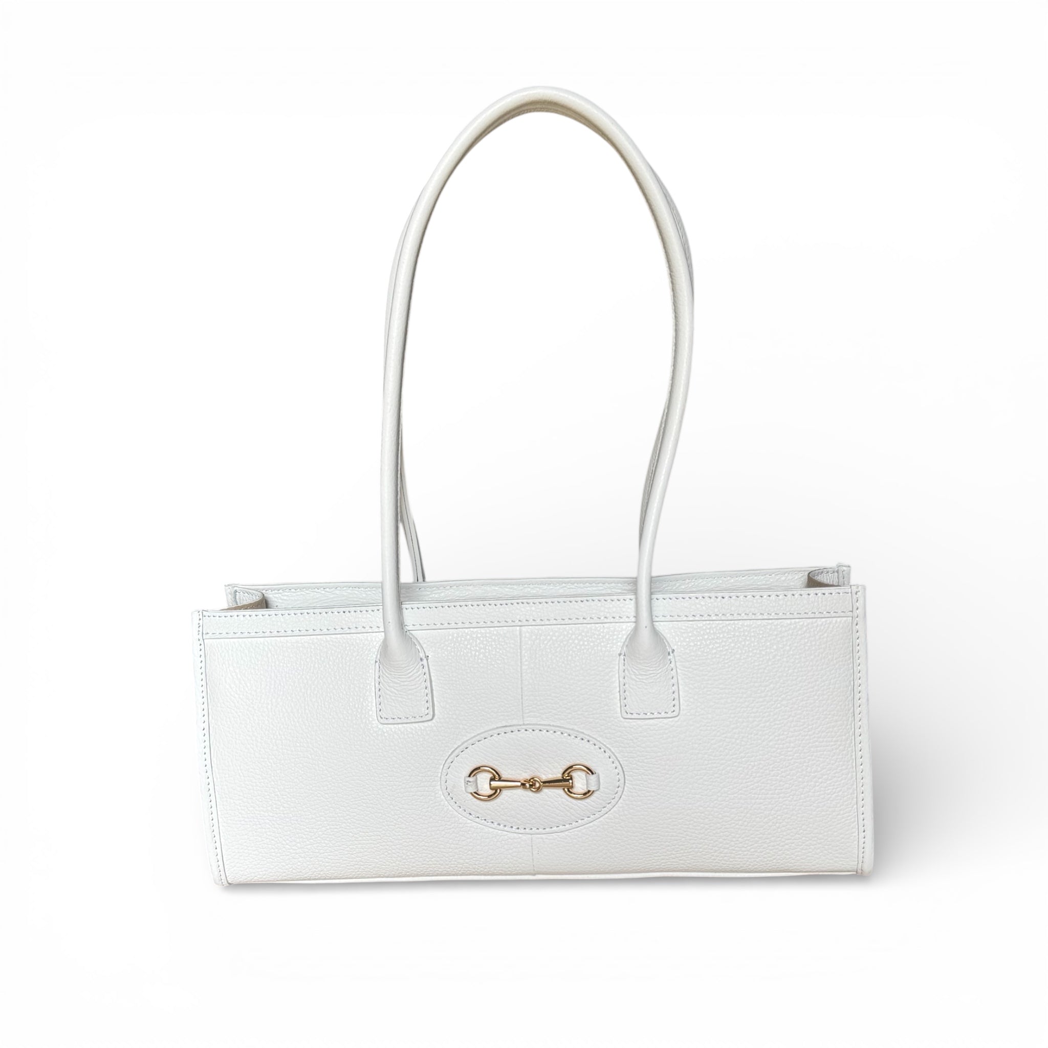 VITTORIA – Italian Leather Horsebit Shoulder Bag