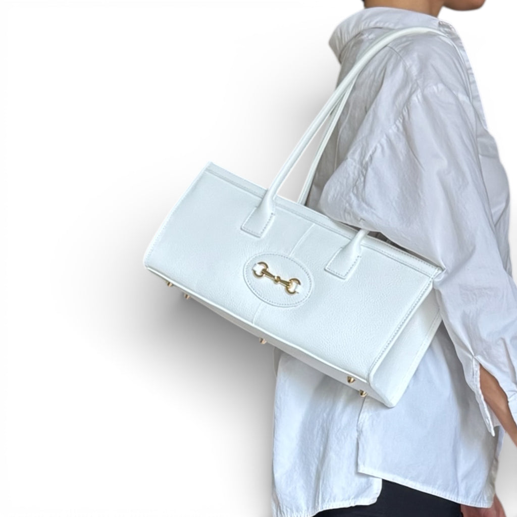 VITTORIA – Italian Leather Horsebit Shoulder Bag