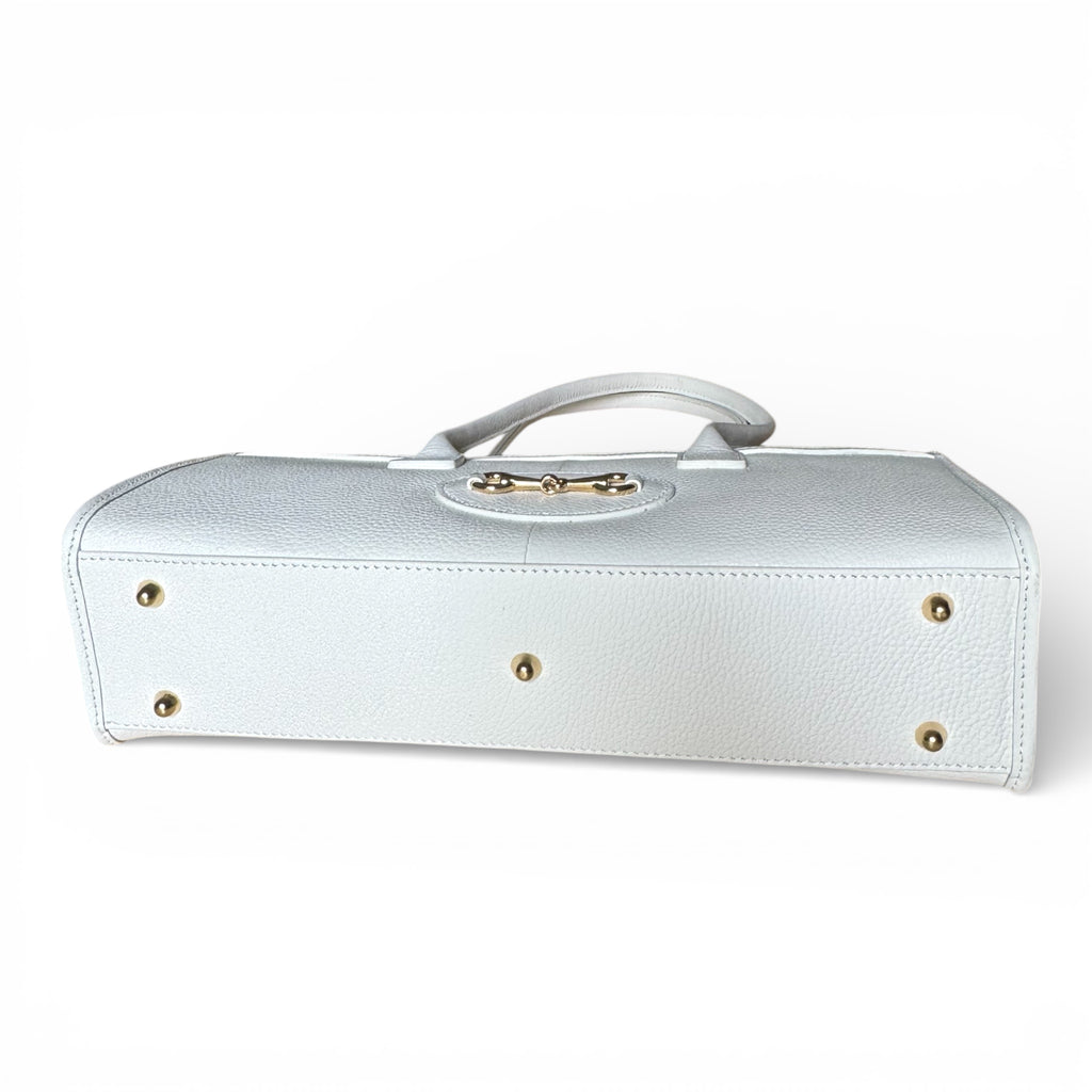 VITTORIA – Italian Leather Horsebit Shoulder Bag