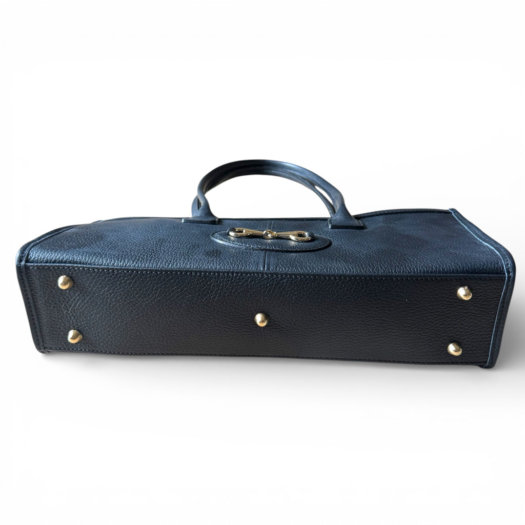 VITTORIA – Italian Leather Horsebit Shoulder Bag