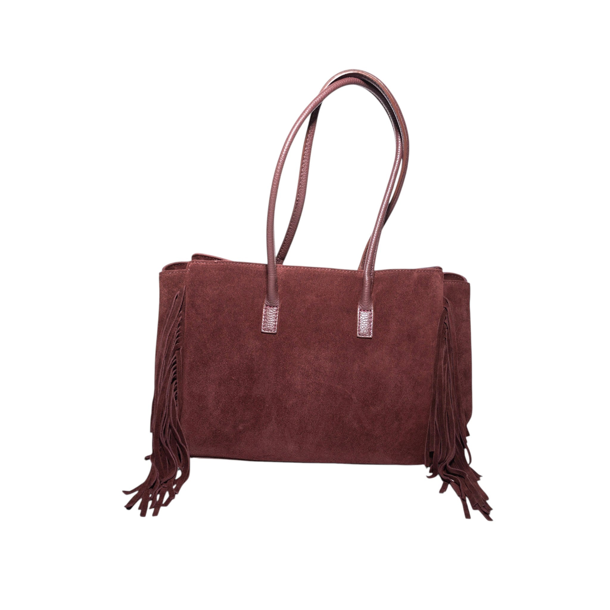 Riva | Italian Suede Fringe Tote Bag