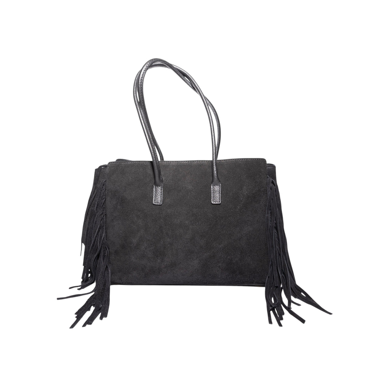 Riva | Italian Suede Fringe Tote Bag