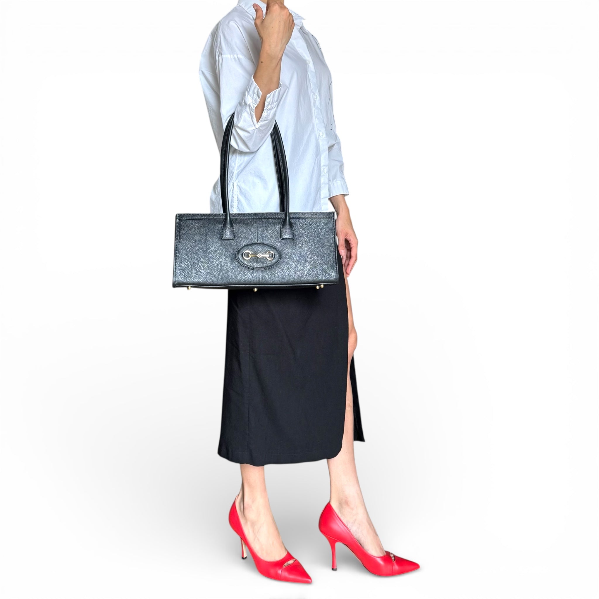 VITTORIA – Italian Leather Horsebit Shoulder Bag