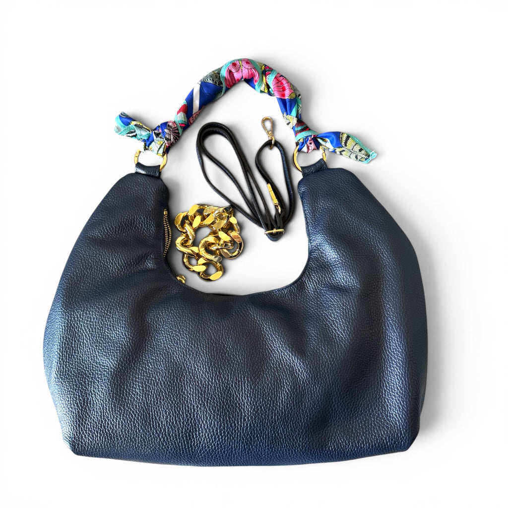  Fiorenza convertible luxury hobo bag Handcrafted in Italy from genuine leather
