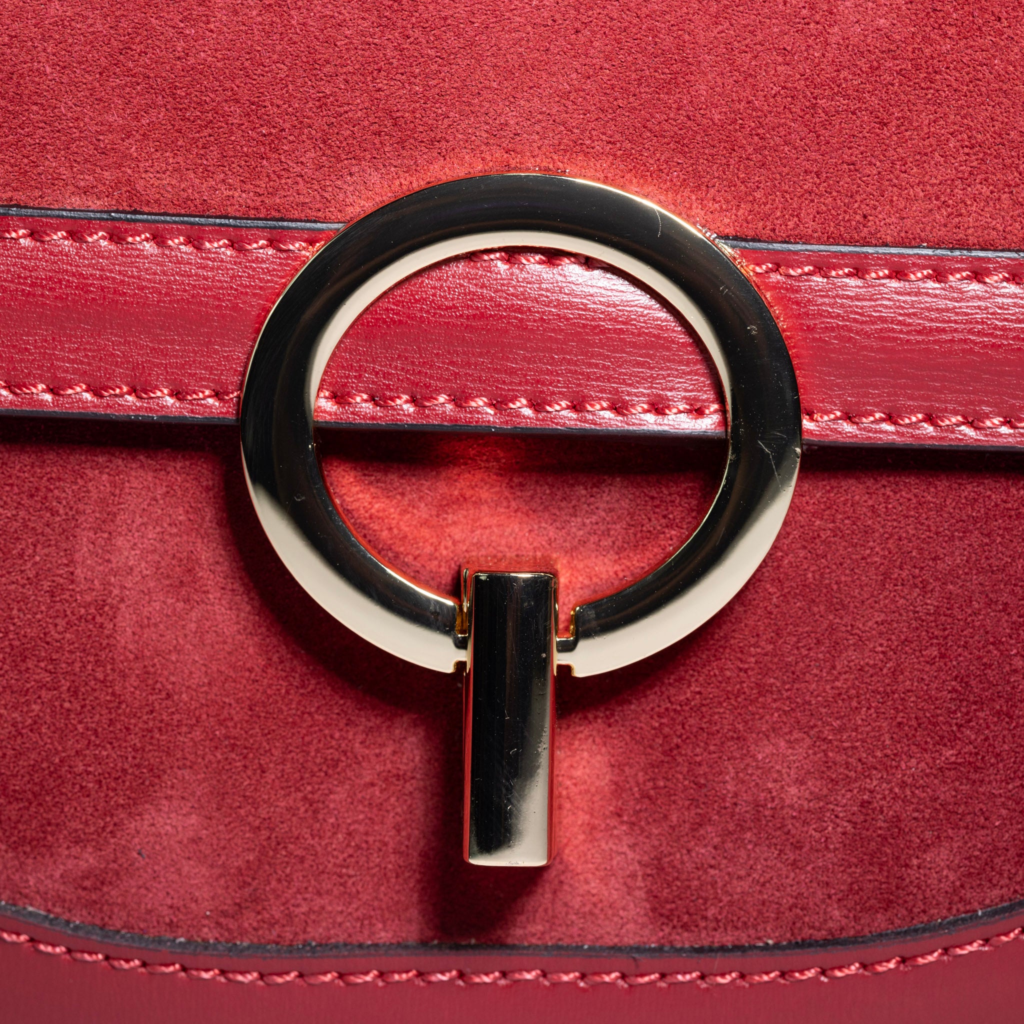 Italian suede and leather crossbody bag is handmade in Italy