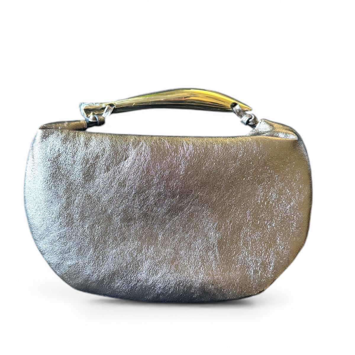 AUREA | Metallic Italian Leather Top Handle Bag