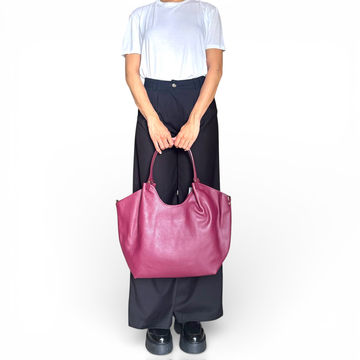 Lilly | Large Italian Leather Tote Bag