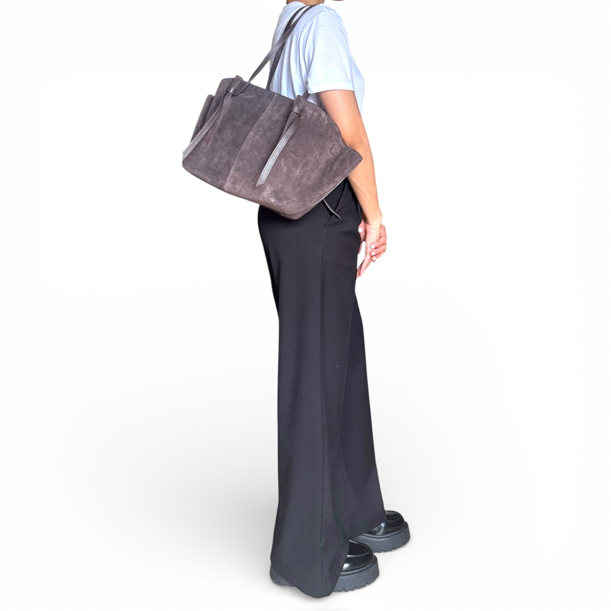FORMA | Italian Suede Structured Tote Bag