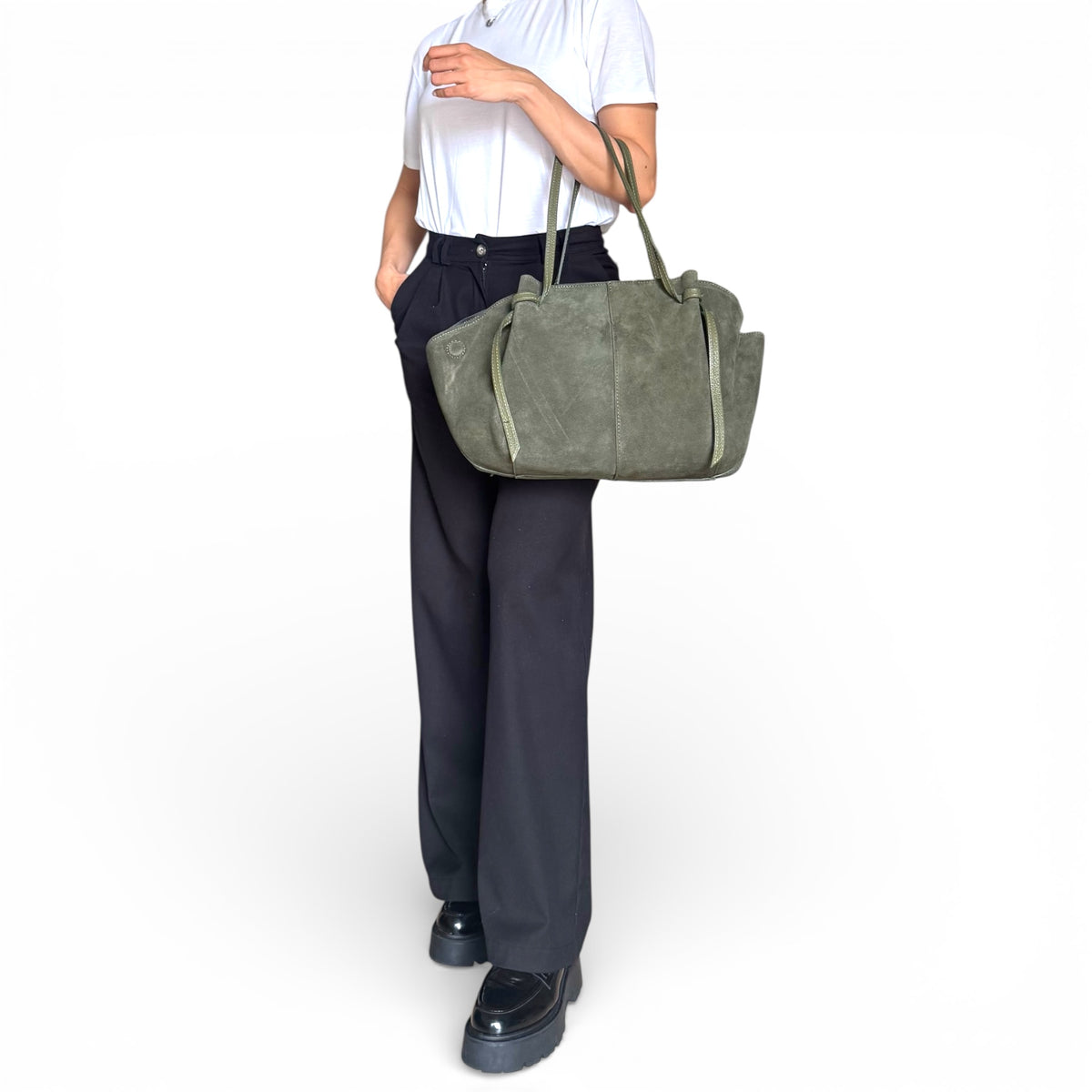 FORMA | Italian Suede Structured Tote Bag