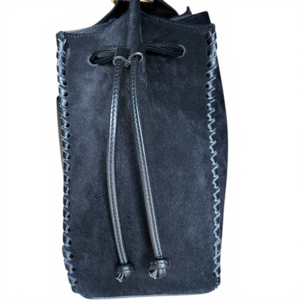 Stella Suede & Leather Bucket Bag – Handmade in Italy