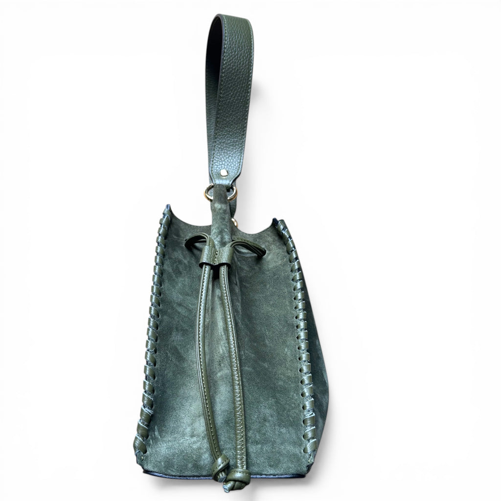 Stella Suede & Leather Bucket Bag – Handmade in Italy