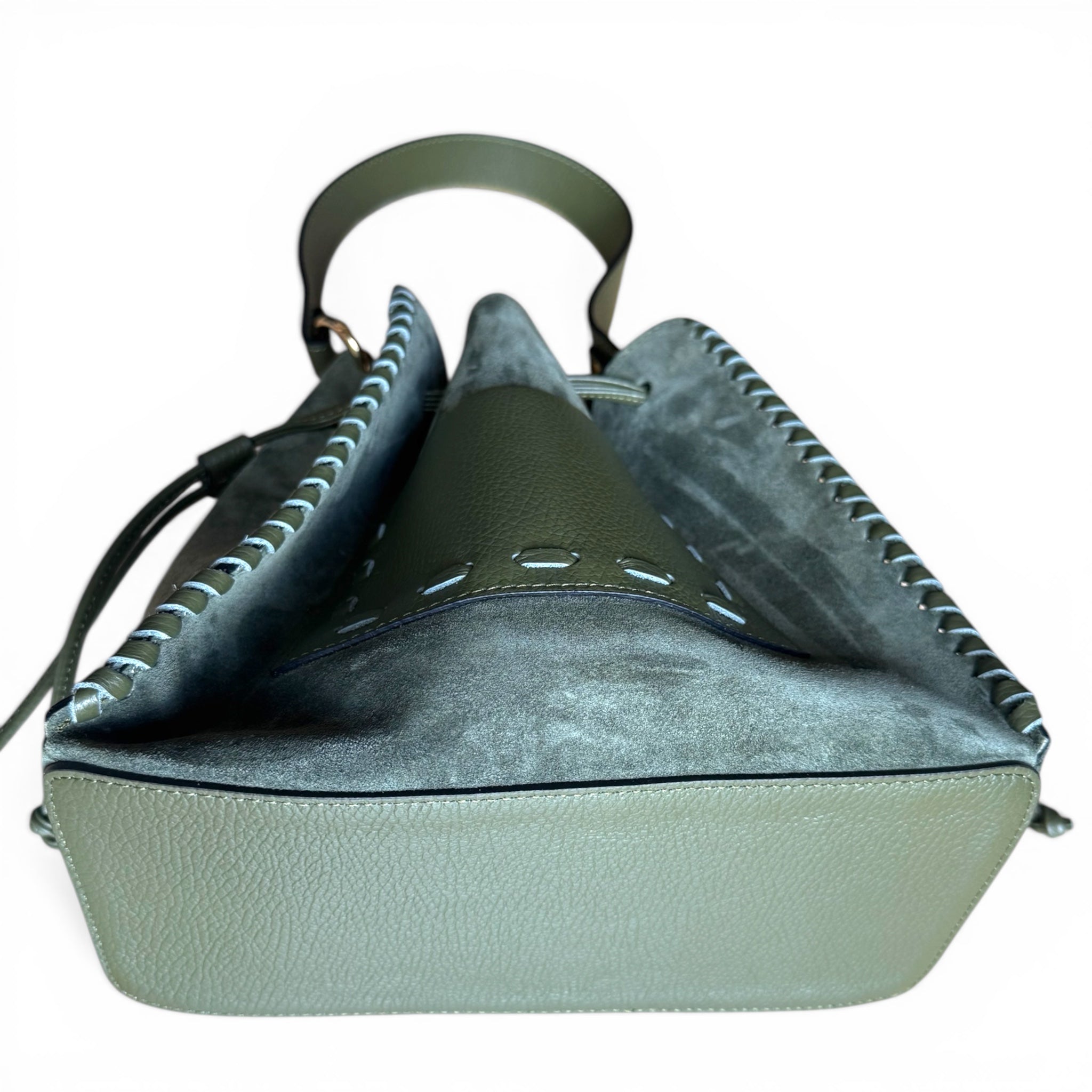 Stella Suede & Leather Bucket Bag – Handmade in Italy