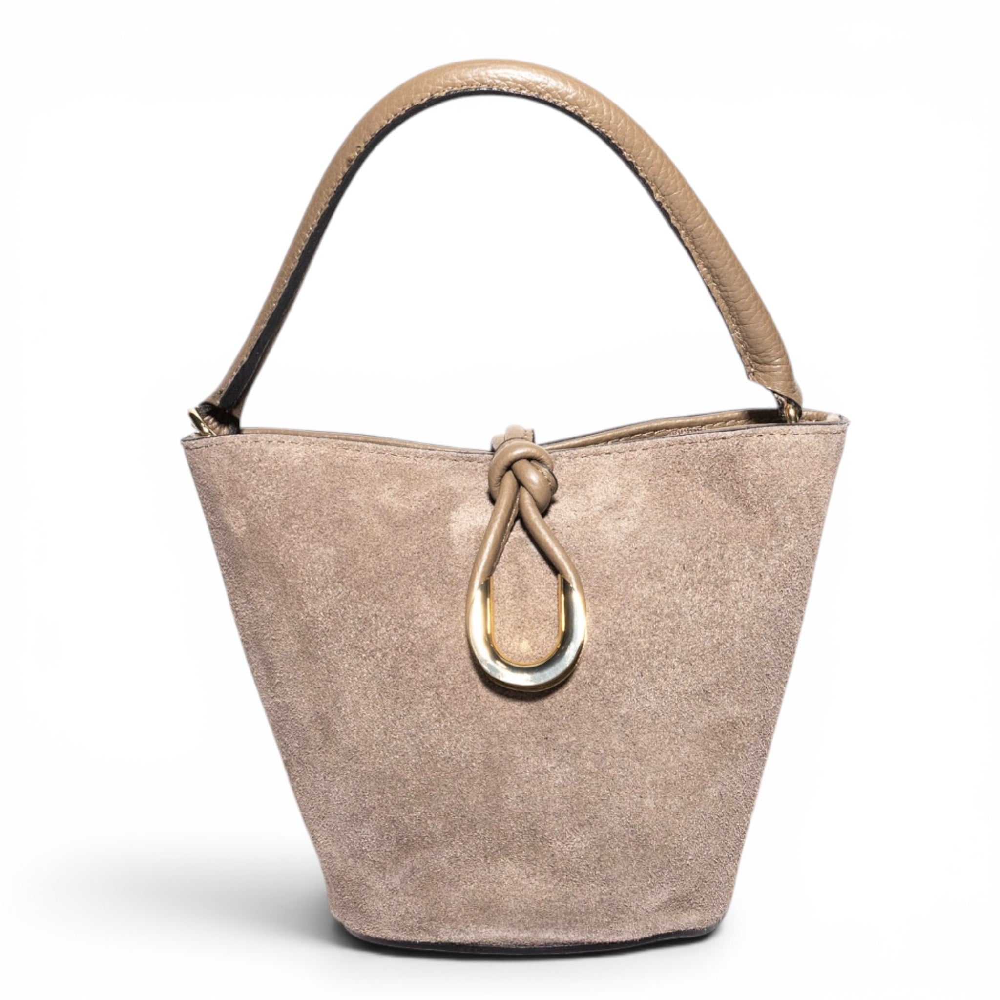 Siena Suede & Leather Bucket Bag
