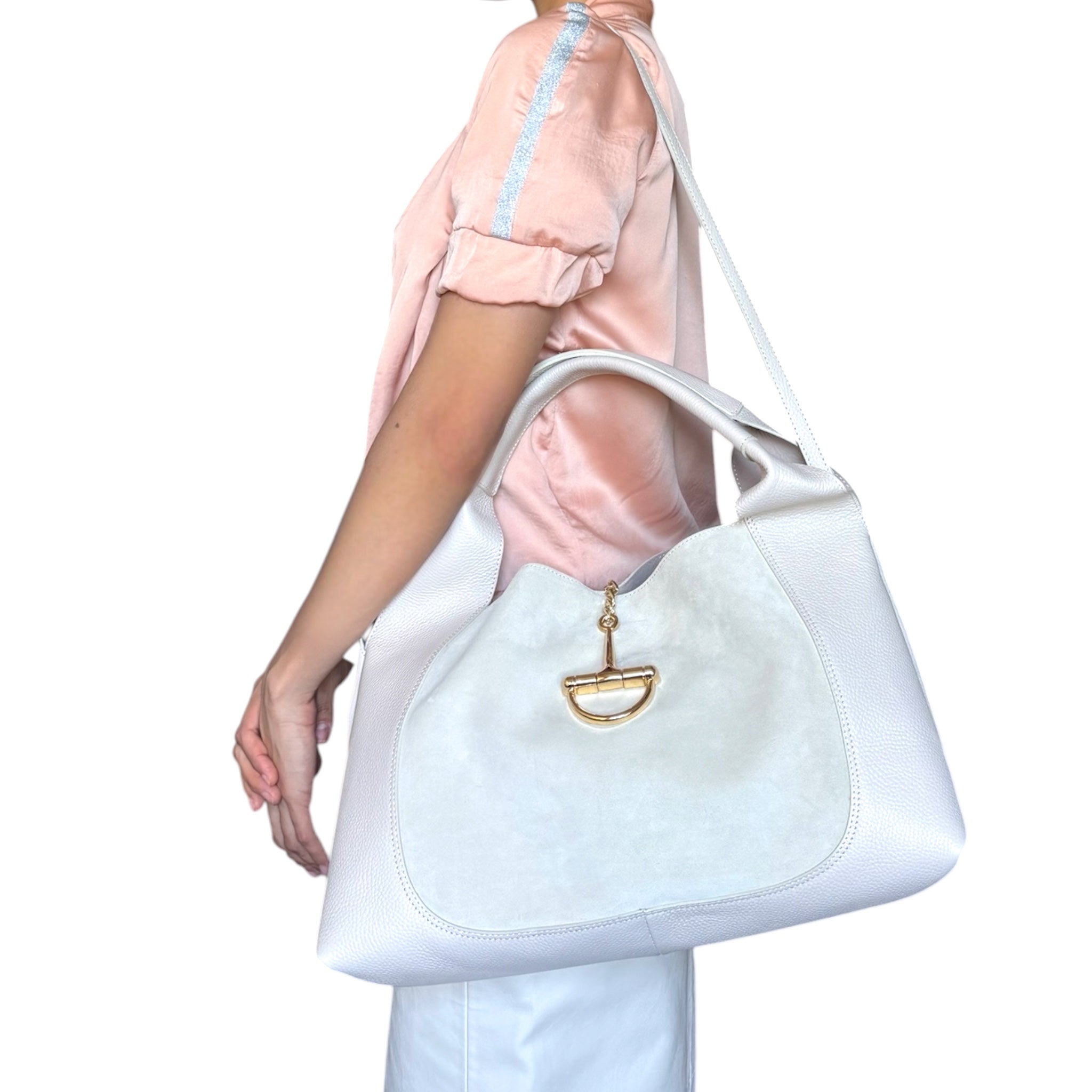 Alba | Italian Suede & Leather Hobo Bag
