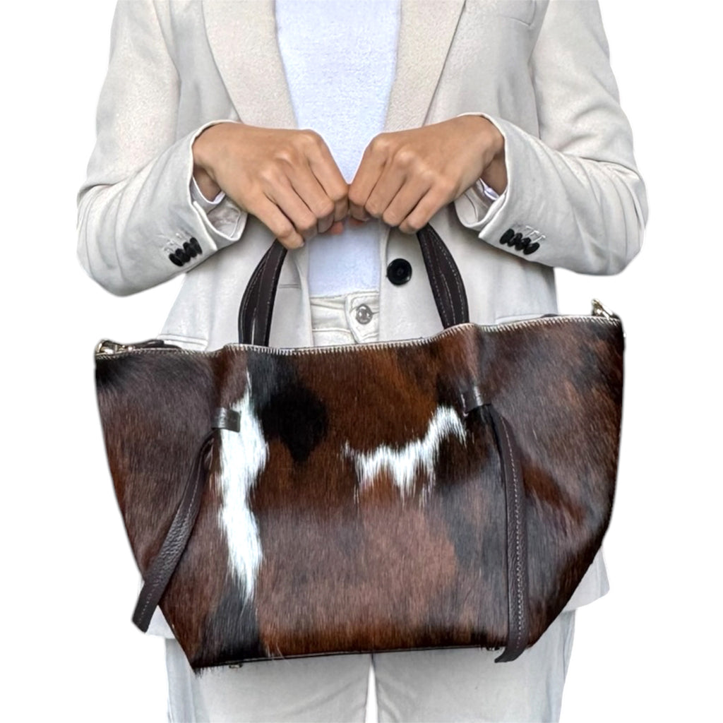 Cavallino | Italian Hair Calf Leather Tote Bag