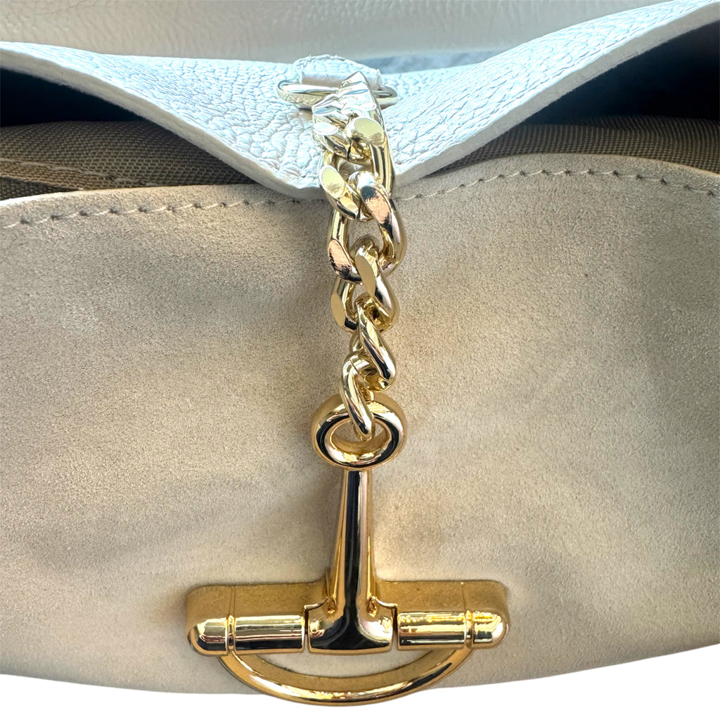Alba | Italian Suede & Leather Hobo Bag