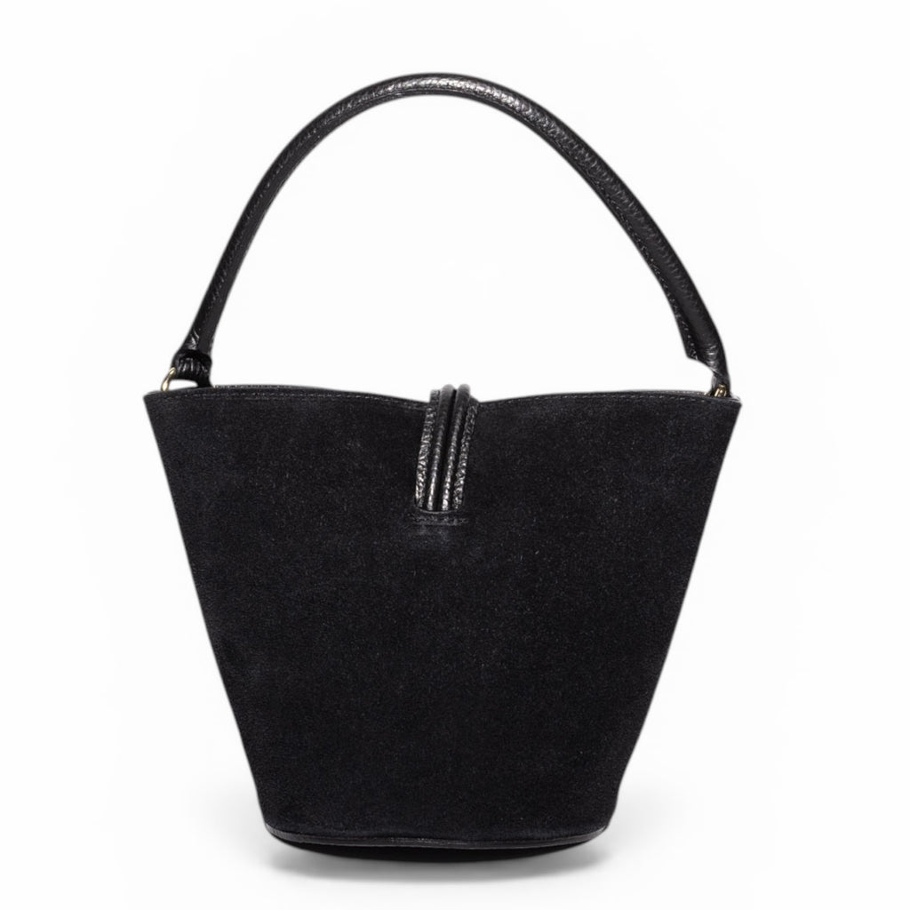 Aura handmade Italian suede handbag