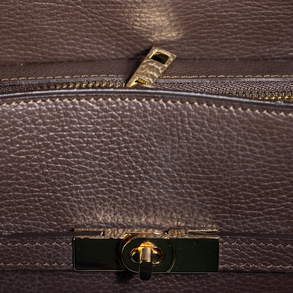 minimalist leather bag gold hardware