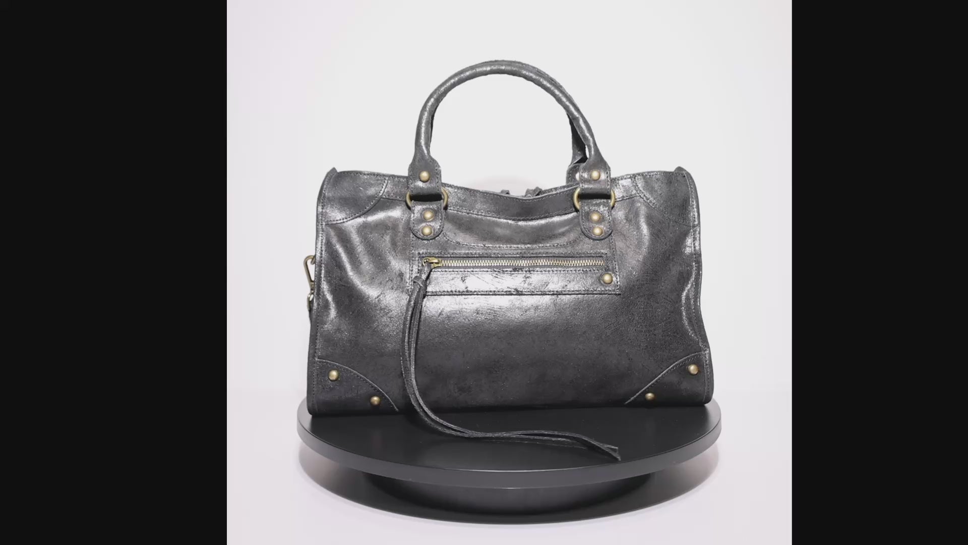 Vintage distressed leather texture and detailing