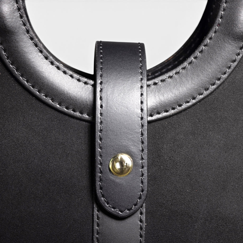 Siena Italian suede and leather craftsmanship close up